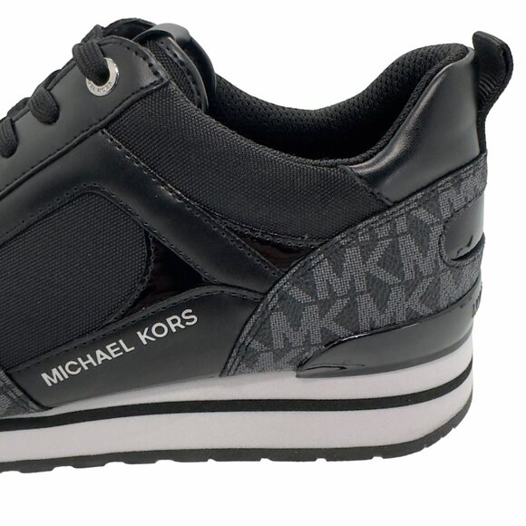 ✨MICHAEL KORS Wilma Trainer Sz 5.5 Womens shoes Casual Sneakers Black 49S1WIFS1D - Picture 11 of 11